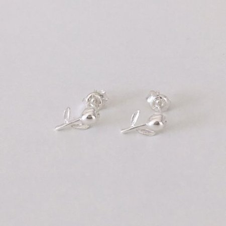 (silver925) tulip earring