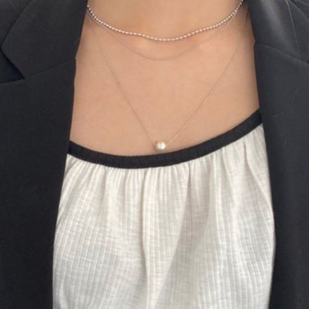 (made lavenir) brill pearl necklace set