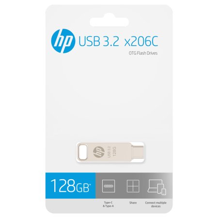HP x206C OTG USB 3.2 Flash Drives ޴ ġ USB ޸ ̺ 128GB