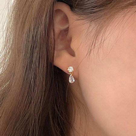 (925 Silver) Muba earrings E 130