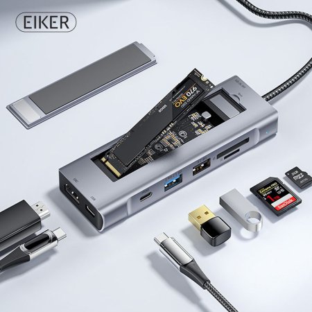 EIKER 8in1 cŸ Ƽ USB3.2 HDMI SSD