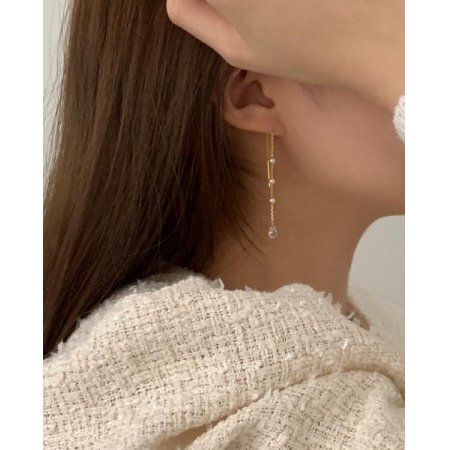 (925 Silver) Lamic earrings E 181