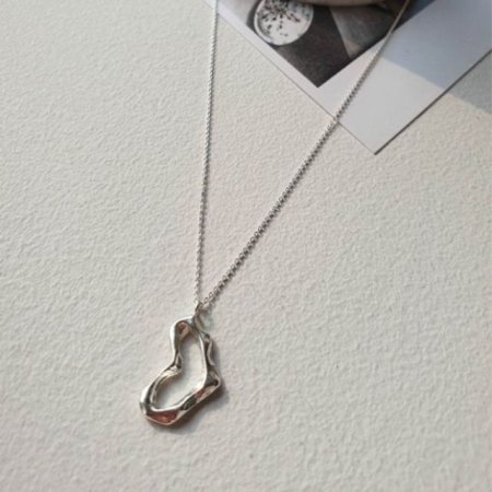 (silver 925) floating heart necklace