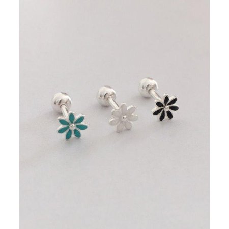 (silver925) mini flower piercing